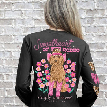 Simply Southern Long Sleeve Shirt- Sweetheart Dog