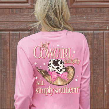 Simply Southern Long Sleeve shirt- Girly Cowgirl Hat