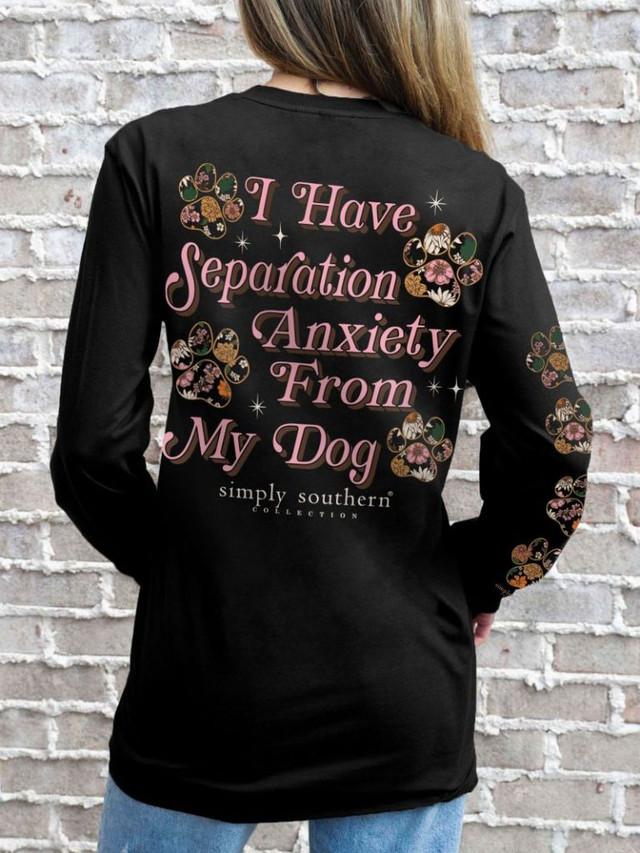 Simply Southern Long Sleeve Shirt- Anxiety Dog