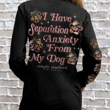 Simply Southern Long Sleeve Shirt- Anxiety Dog