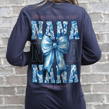 Simply Southern Long Sleeve Shirt- Bow Nana