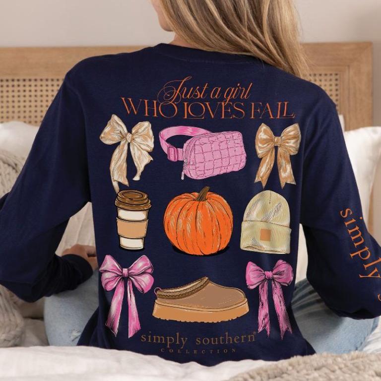 Simply Southern Long Sleeve Shirt- Loves Fall