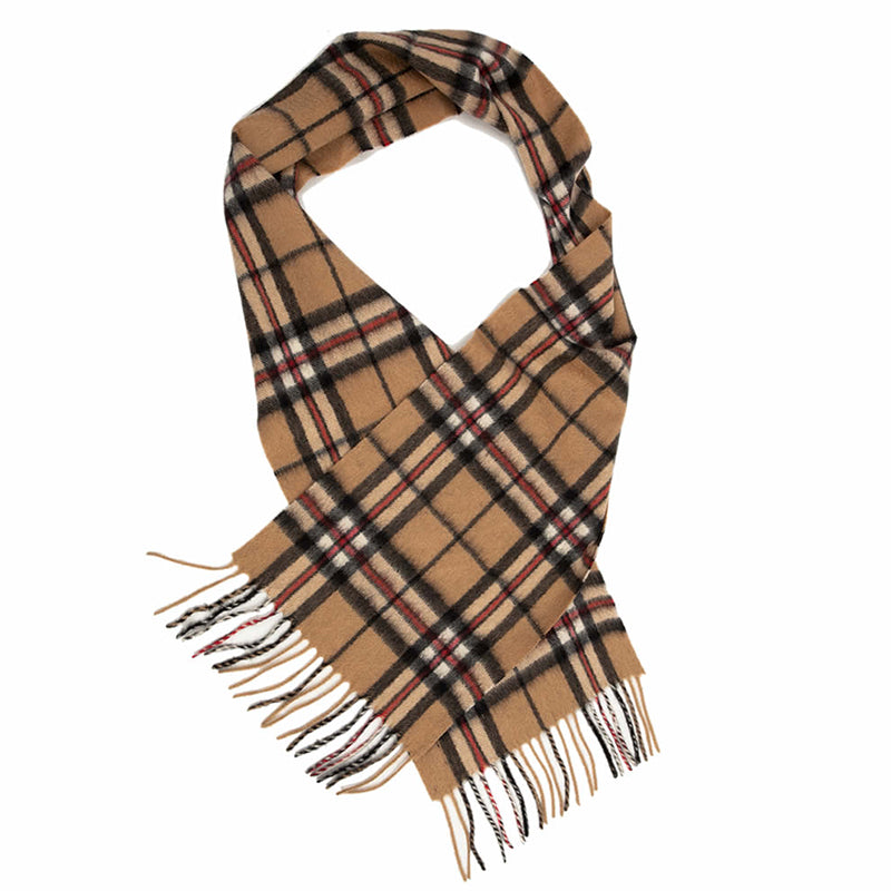 Thompson Camel Lambswool Scarf