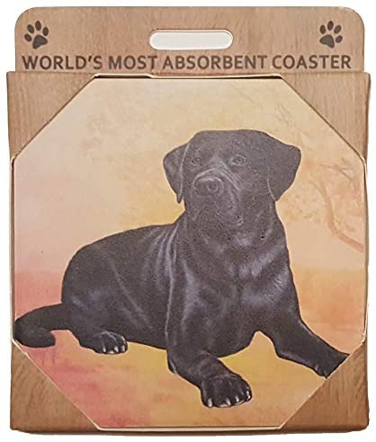 Black Lab Coaster Sq.