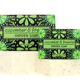 6.4oz Garden Soap-Cucumber & Freesia