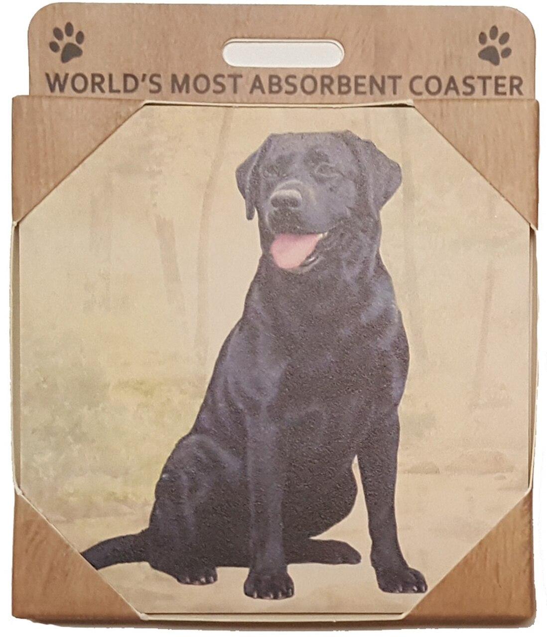 Black Lab Coaster Sq.