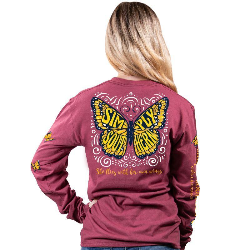 Butterfly Maroon XXL