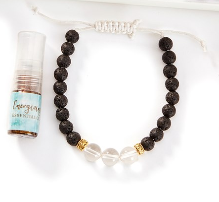 Clear Lava Essential Oil Bracelet