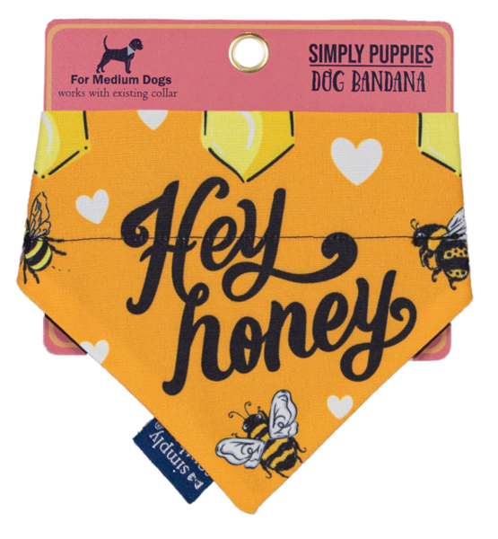 Dog Bandana Honey- Medium