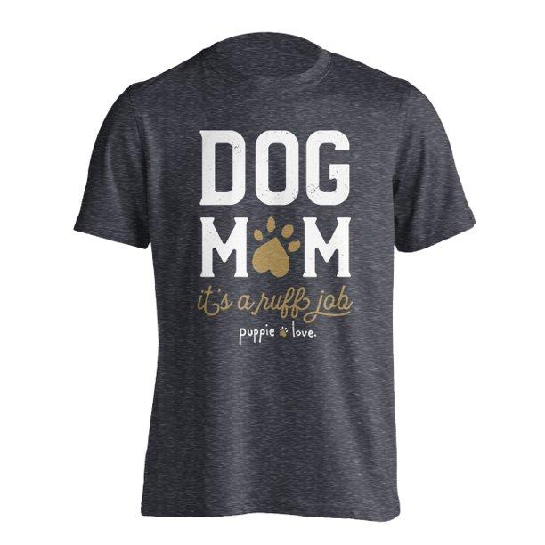 Dog Mom Dark HeatherGrey Large