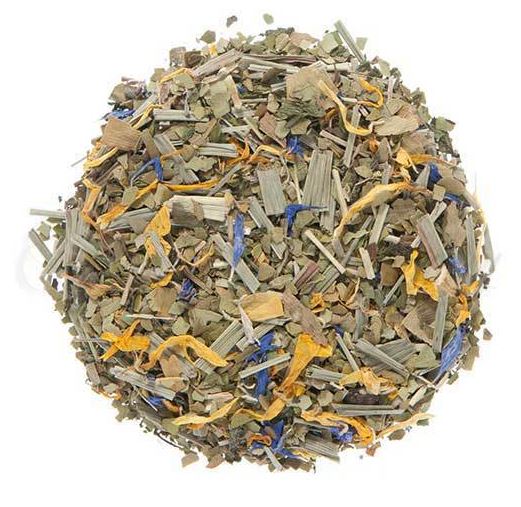 This energetic blend of South American Maté, gingko, ginseng, and refreshing spearmint will keep you going throughout the day. Contains caffeine.