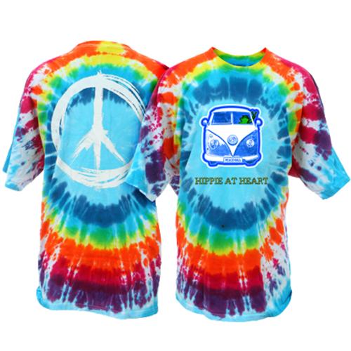 Hippie At Heart Tie Dye Burst-Extra Large