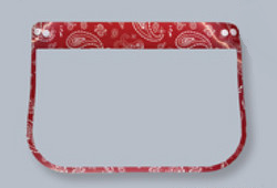 Face Shield Red Bandanna