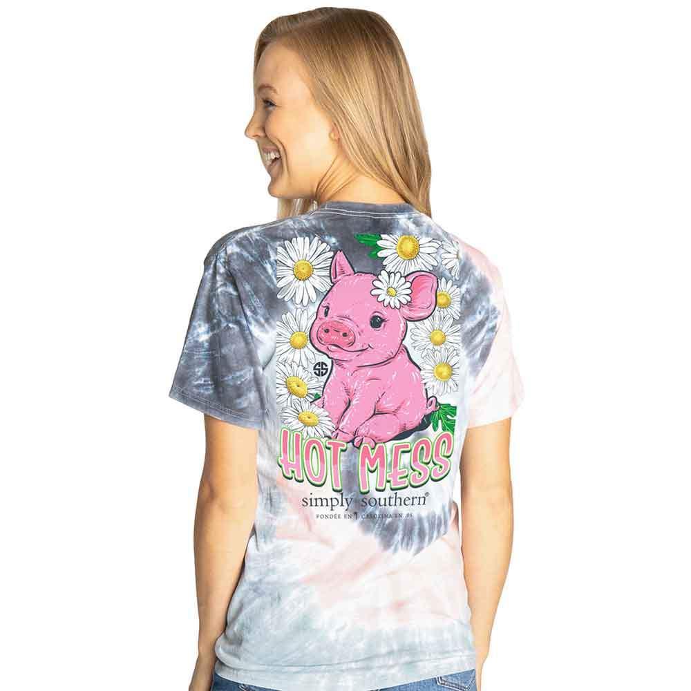 Hot Mess Pig T-shirt Large