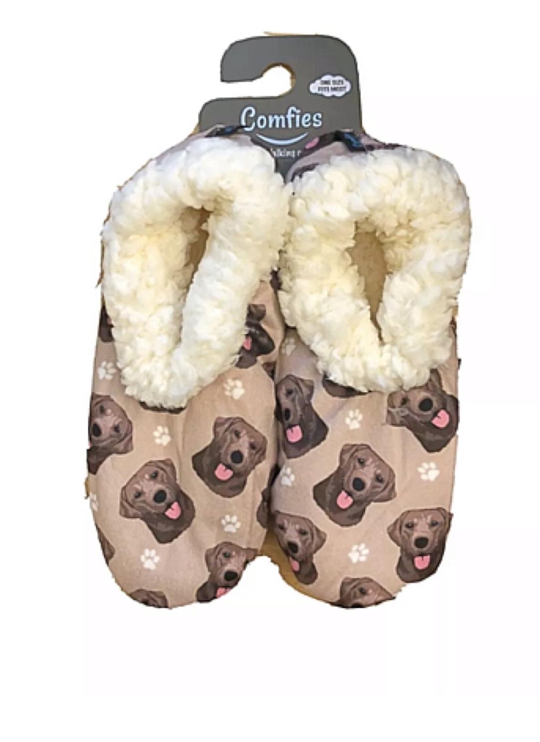 Labrador Chocolate Slippers