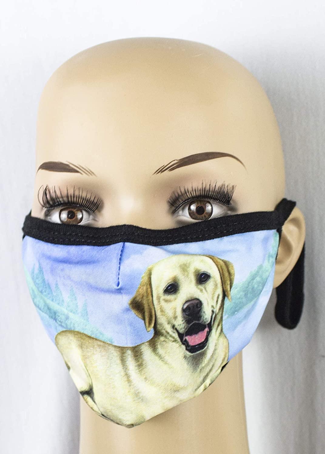 Labrador Yellow Face Mask