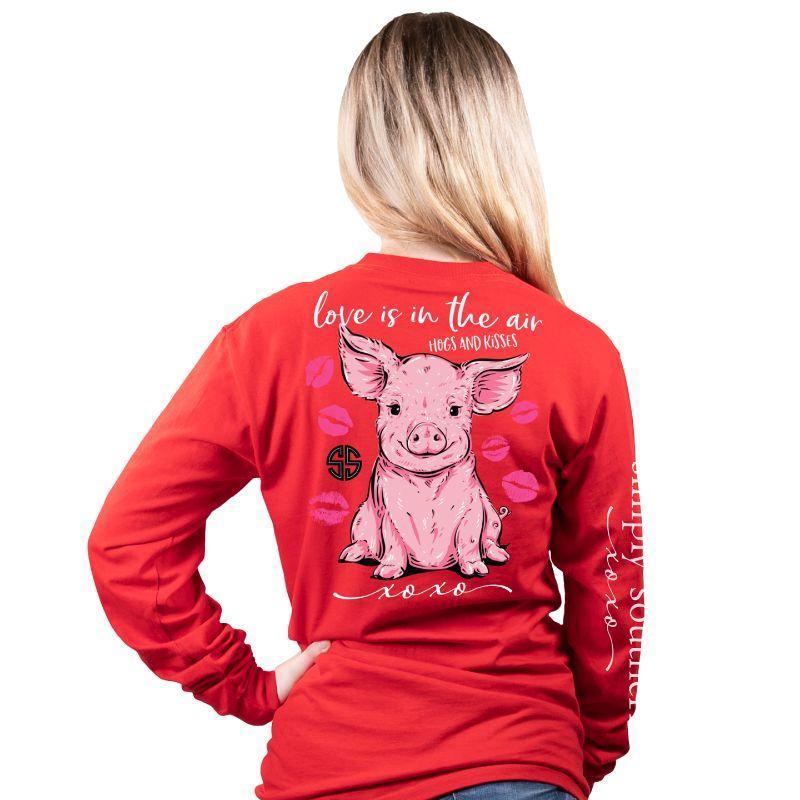 Love Pig Red Shirt- Large