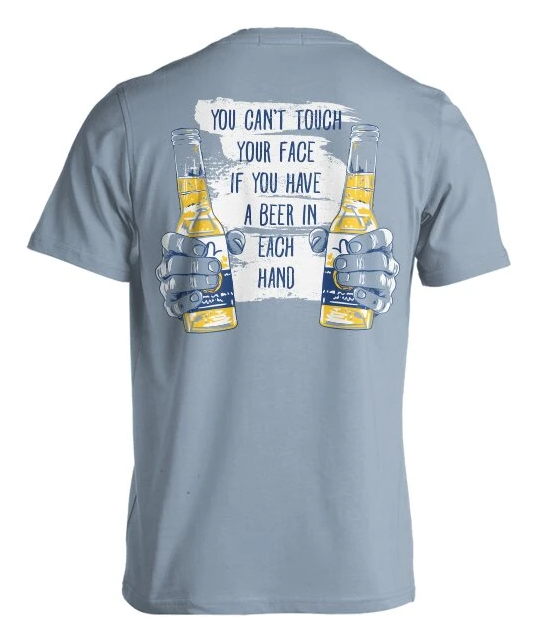 Beer in Each Hand Short Sleeved Shirt Large