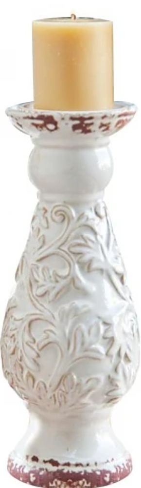 Fauna Candle Holder Cream-Lg