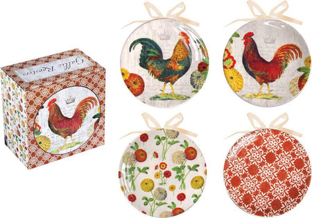 Gallic Roosters Mini Plates Se