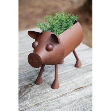 Rusty Pig Planter