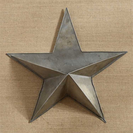 Galvanized Star Wall Pocket Large