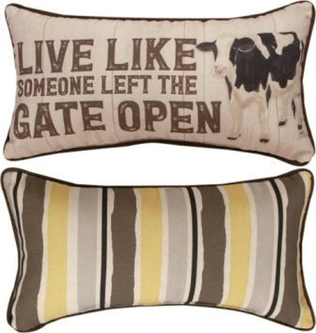 Farm Life/Gate Open Pillow