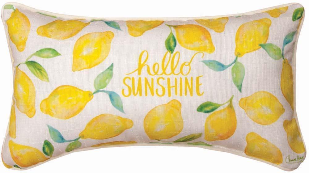 Hello Sunshine Lemon Pillow