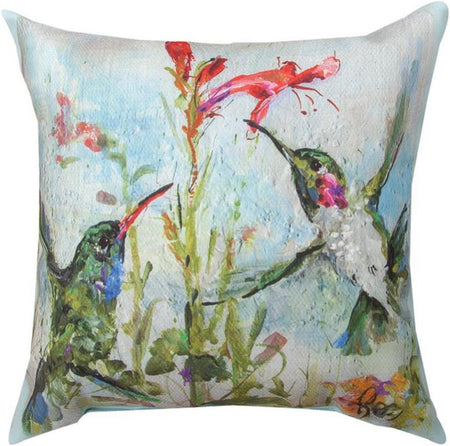 Two Hummingbirds Pillow