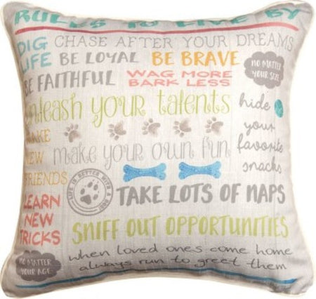 Rules to Live by Pillow