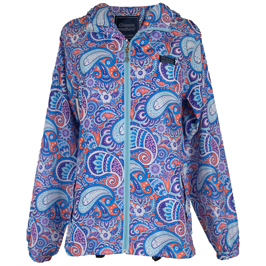 Rain Zip Jacket Paisley Medium