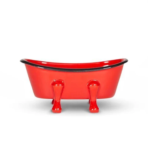 Red Farmhouse Bathtub Soap Dish