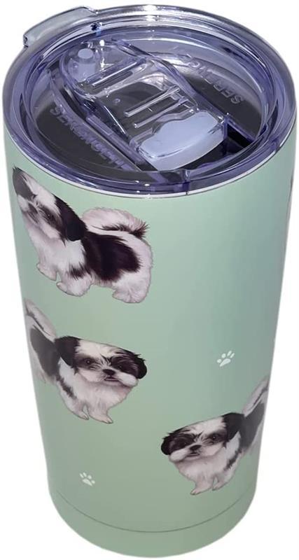 Shih Tzu Black Tumbler