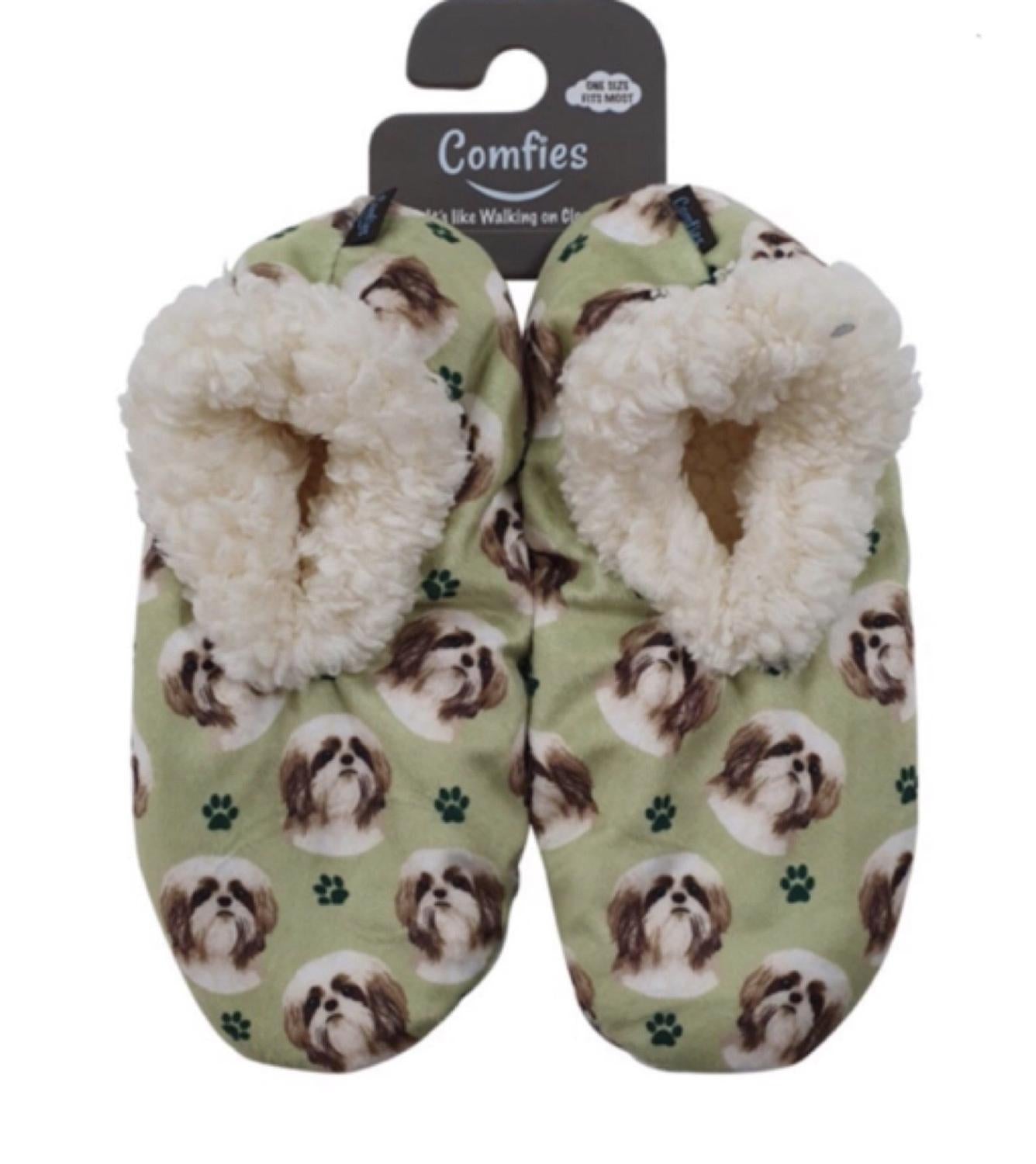 Shih Tzu Tan Slippers