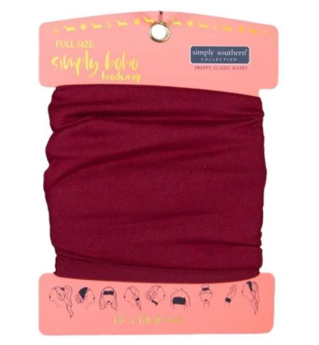 Simply Headband- Maroon