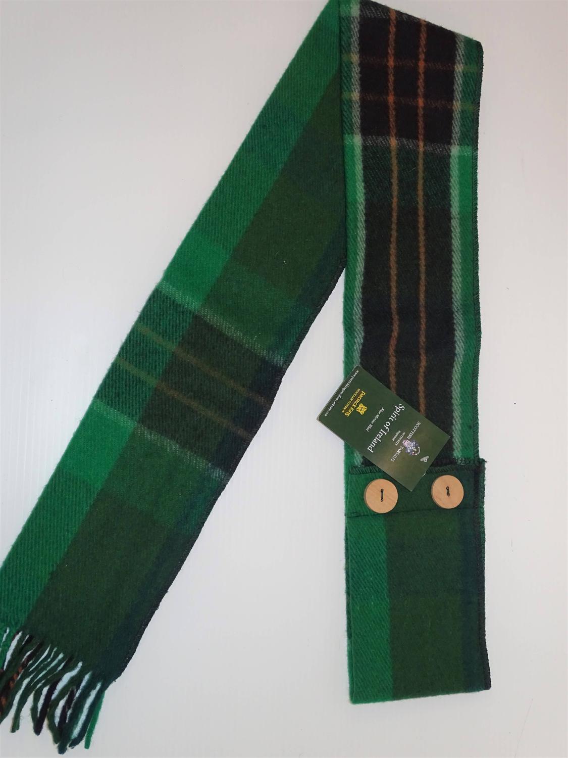 Spirit of Ireland Button Scarf