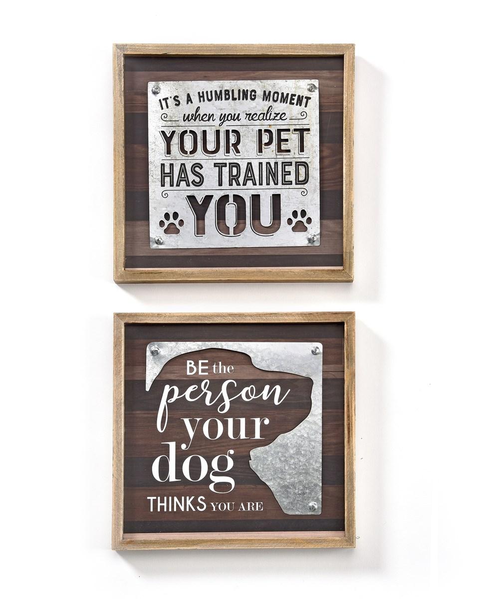 Wood/Metal Pet Wall Plaque