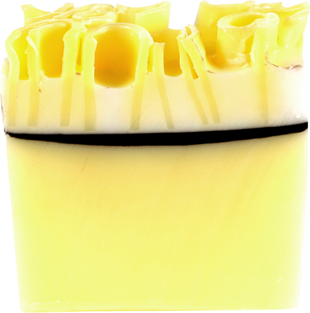 Lemon Meringue-Bar Soap Sliced